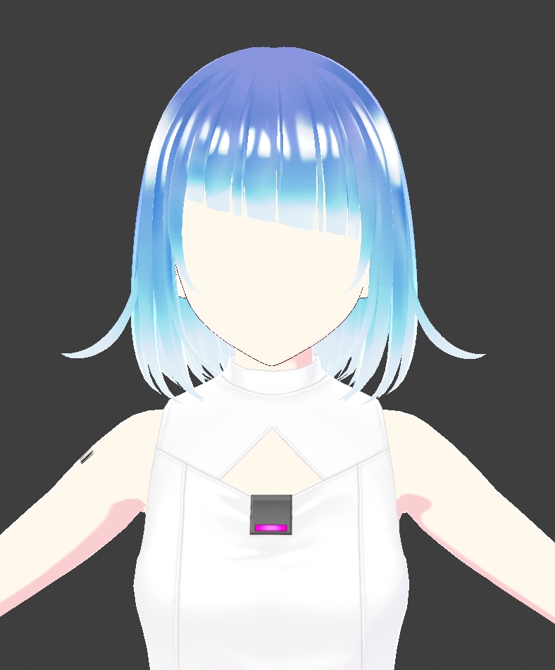 【Vroid】くらげさんヘアー【髪テクスチャ】