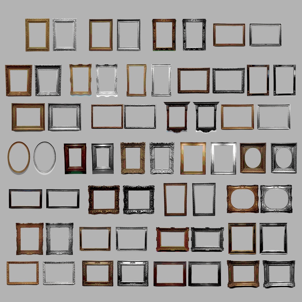 【一部無料】動く ココフォリア用リアルな額縁素材