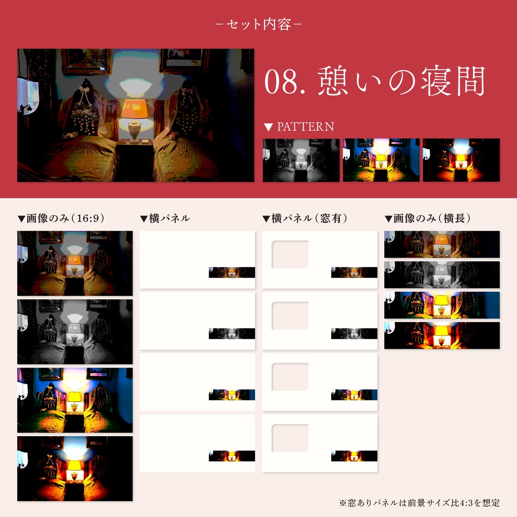 【無料/投げ銭】ココフォリア用 魔女の部屋パネル