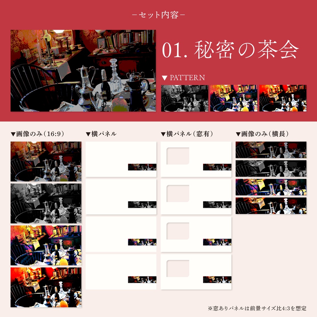 【無料/投げ銭】ココフォリア用 魔女の部屋パネル