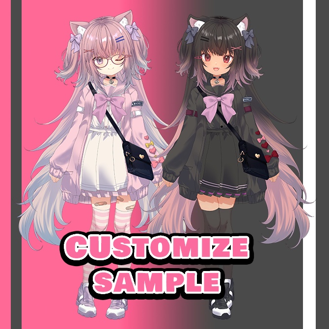 【live2d】カスタムガールはに~ちゃん【VTS専用】