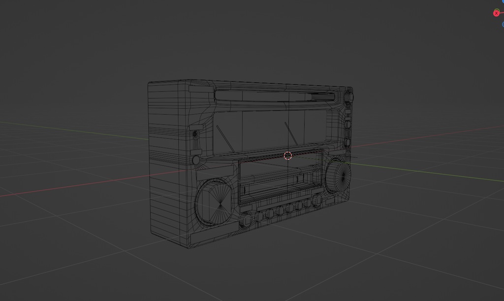 Anasonic CQ-VX5500 車用2dinオーディオ 3Dモデル