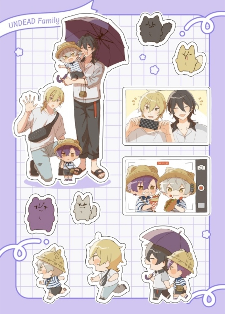 あんでっどふぁみり〜カットシール