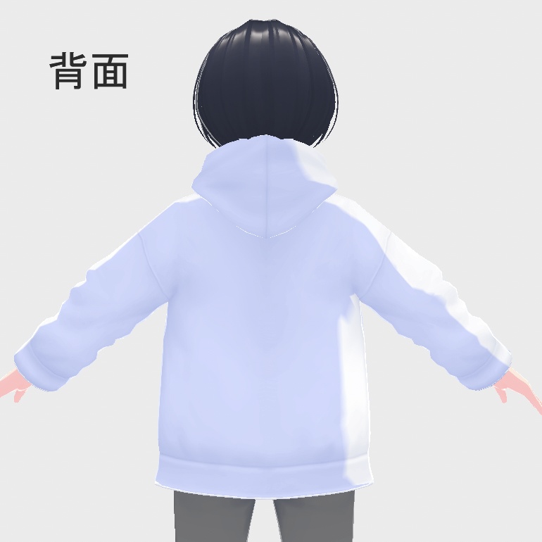 【free/無料】クリスマスドット絵パーカー(正面Ver)【vroid正式版】