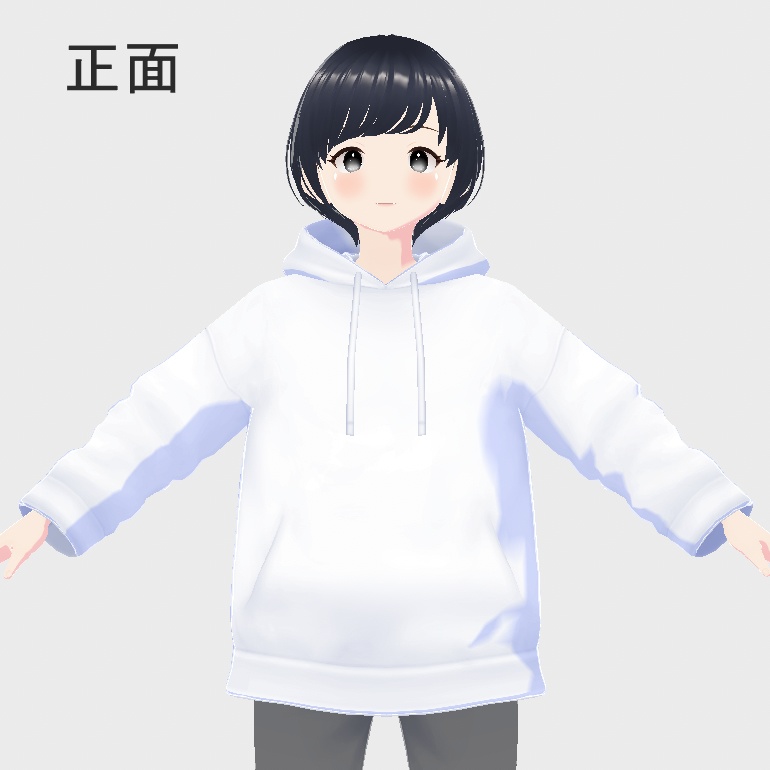 【free/無料】クリスマスドット絵パーカー（背面Ver）【vroid正式版】