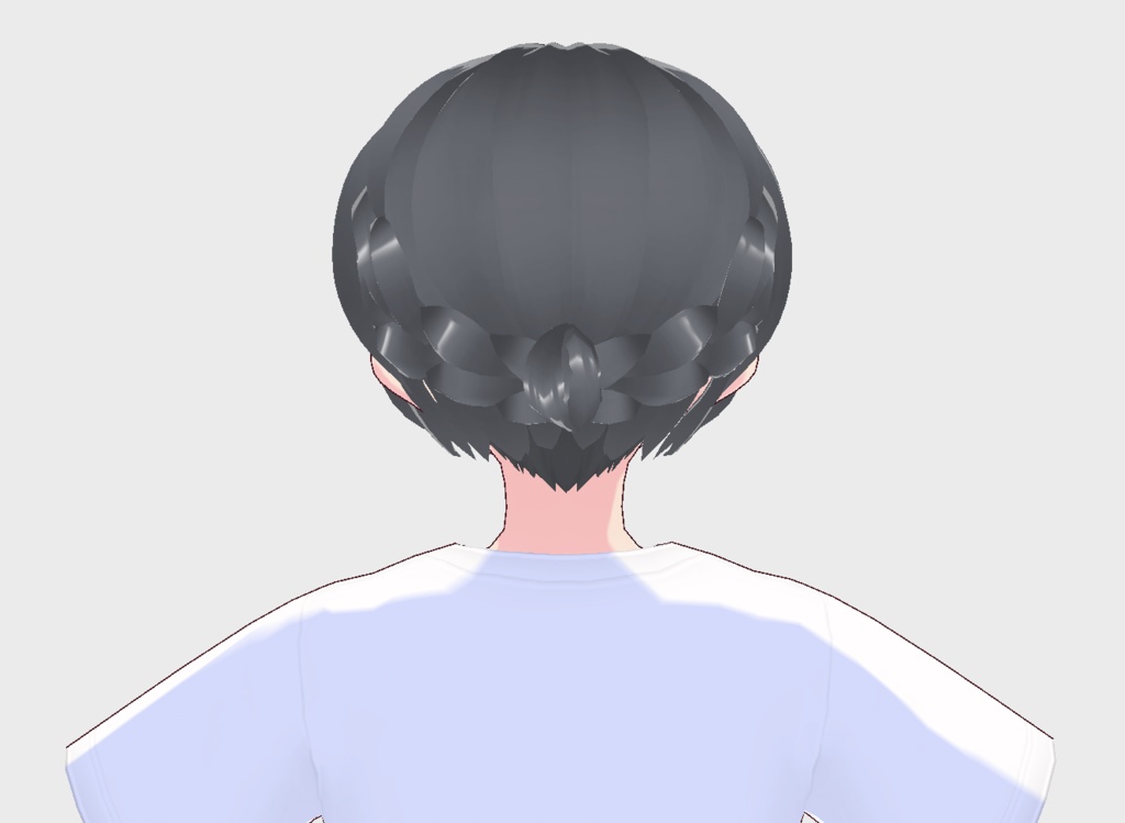 【free/無料】編み込みヘア(カラーバリエーション有)【髪型/vroid正式版】