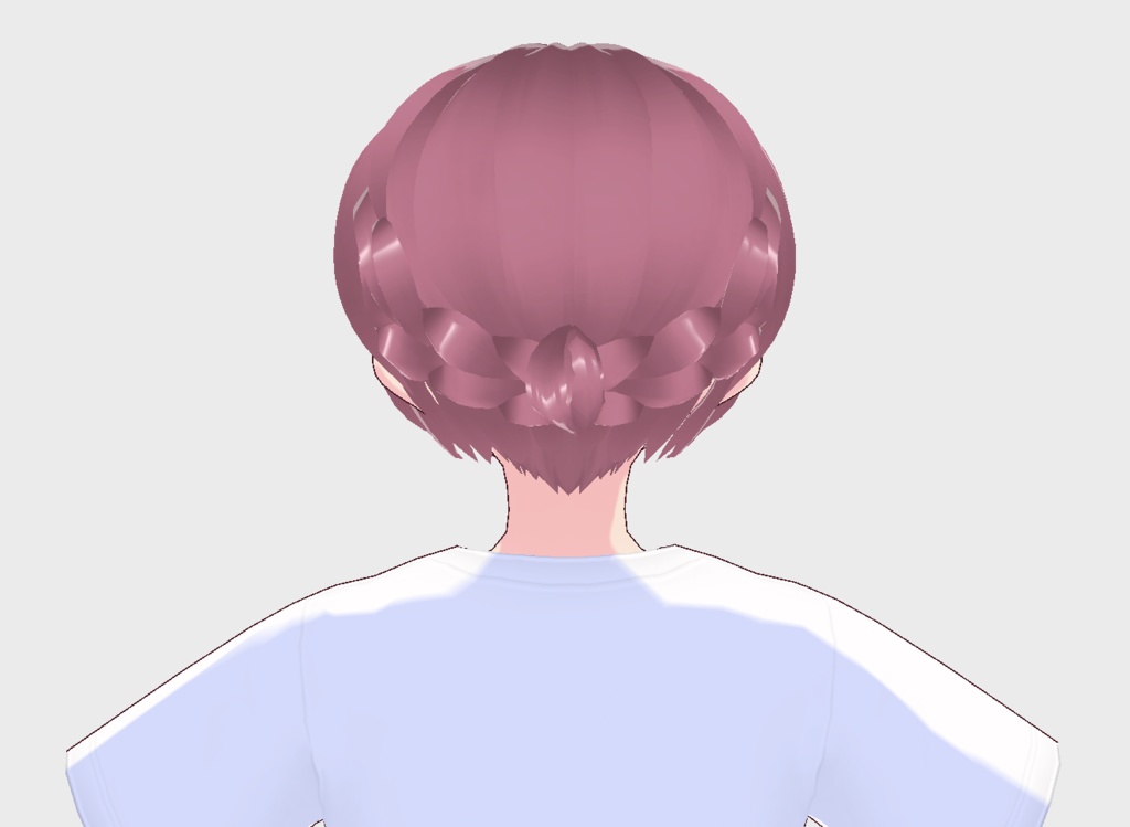 【free/無料】編み込みヘア(カラーバリエーション有)【髪型/vroid正式版】