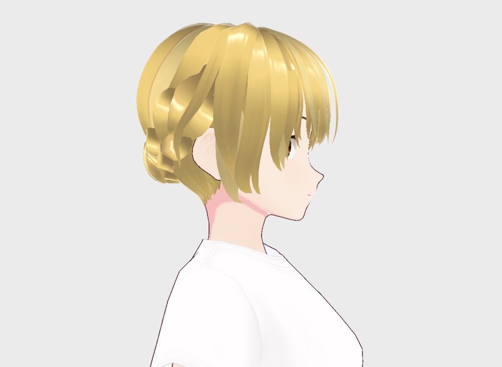 【free/無料】編み込みヘア(カラーバリエーション有)【髪型/vroid正式版】