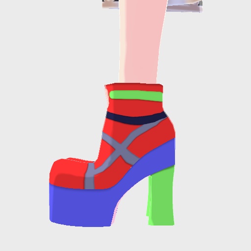 【free/無料】赤のブーツ【靴/vroid正式版】