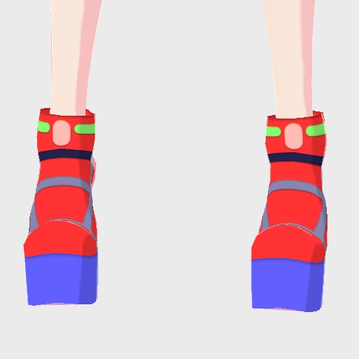 【free/無料】赤のブーツ【靴/vroid正式版】