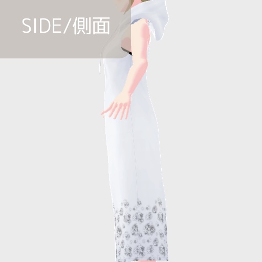 【無料】シンプルノースリーブマキシワンピース【ワンピース/vroid正式版】