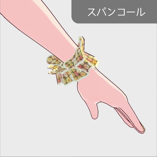 【無料版あり】vroid用セパレート水着 全6種類 手首に共布シュシュ付き【上半身インナー/vroid正式版】