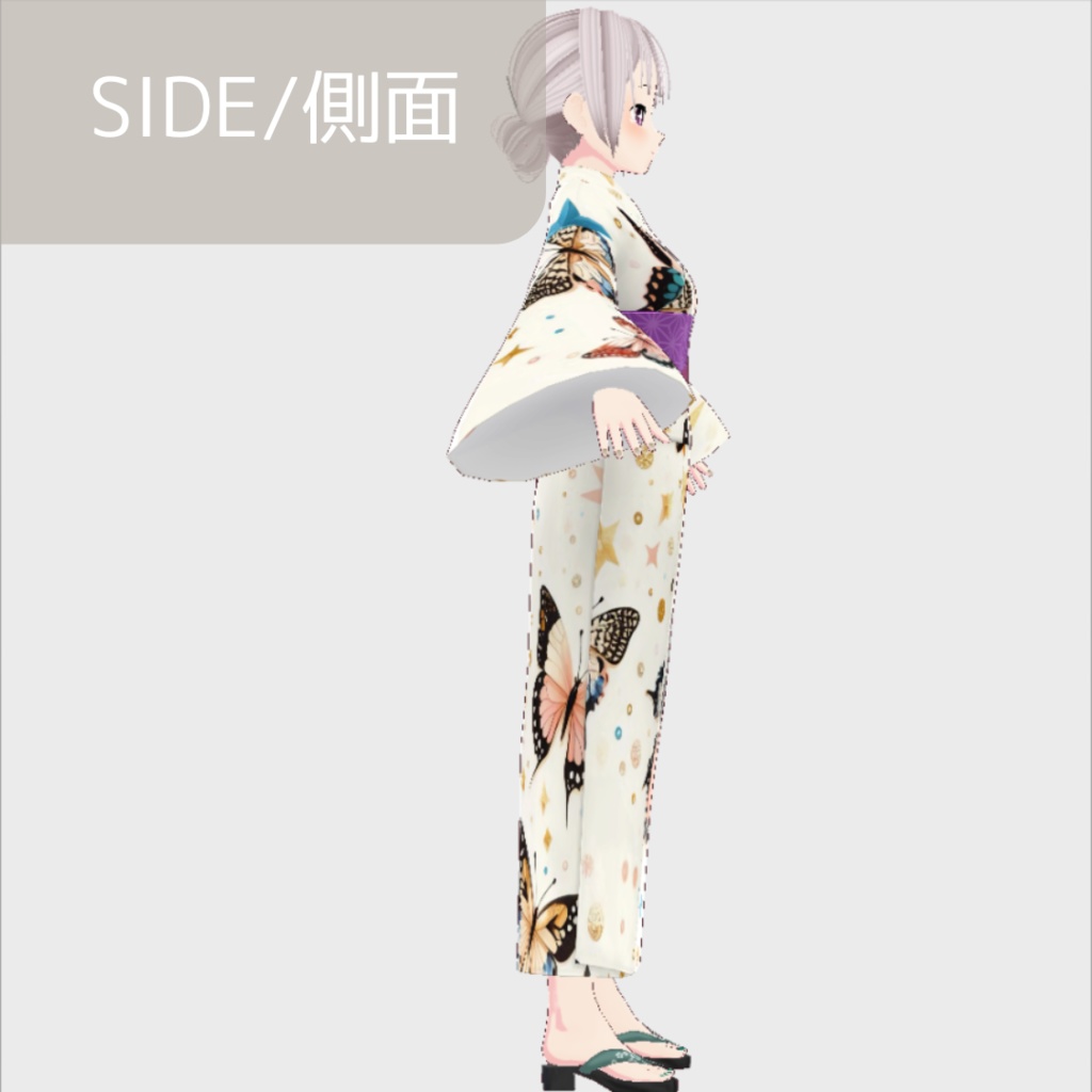 【無料版あり】vroid用 女性向け 夏浴衣【ワンピース/vroid正式版】