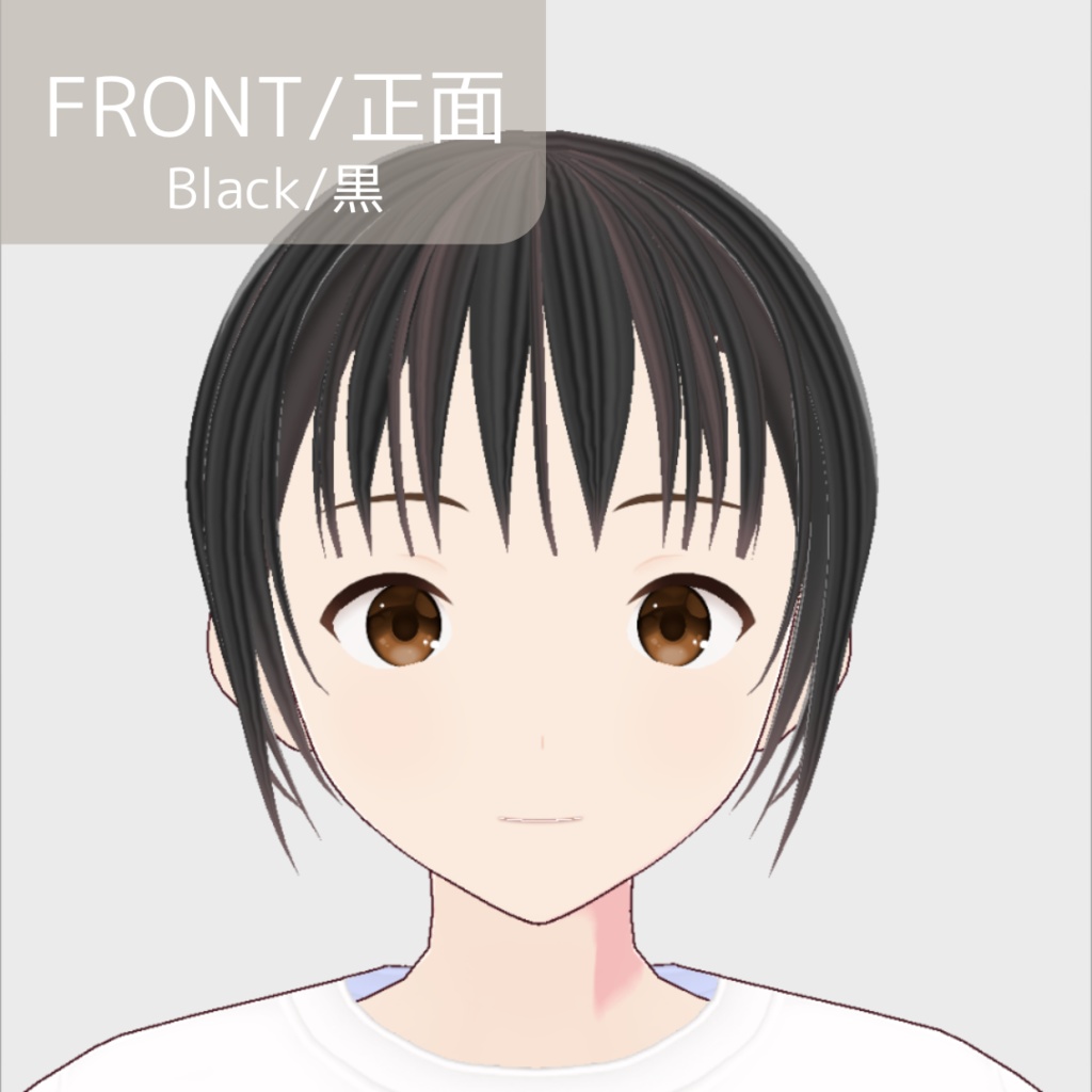 【無料版あり】ゆるめのローシニヨン(カラーバリエーション有)【髪型/vroid正式版】