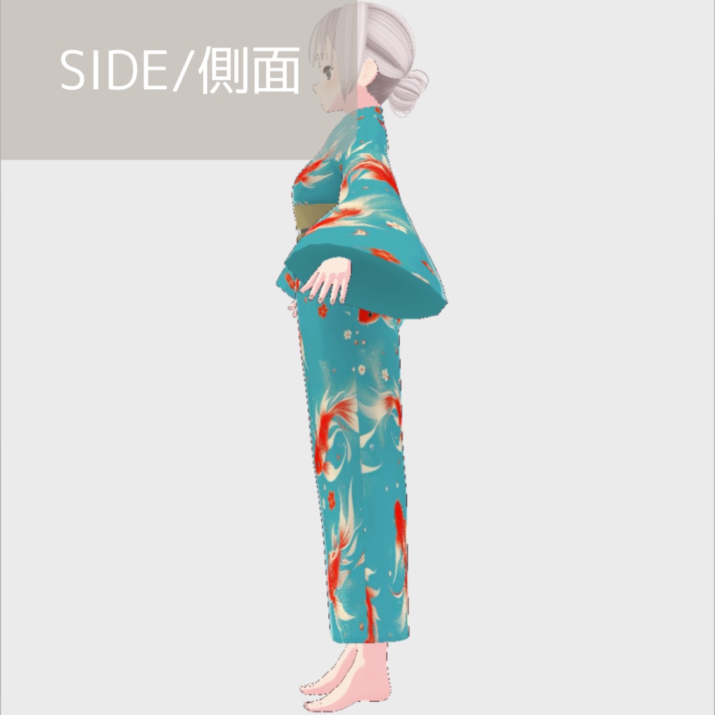 【無料版あり】vroid用 女性向け 夏浴衣2【ワンピース/vroid正式版】