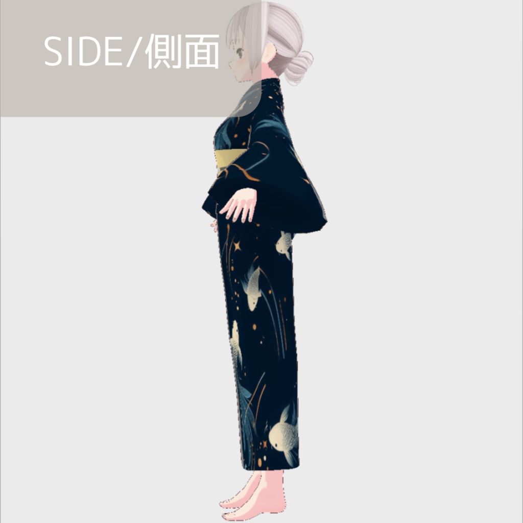 【無料版あり】vroid用 女性向け 夏浴衣2【ワンピース/vroid正式版】