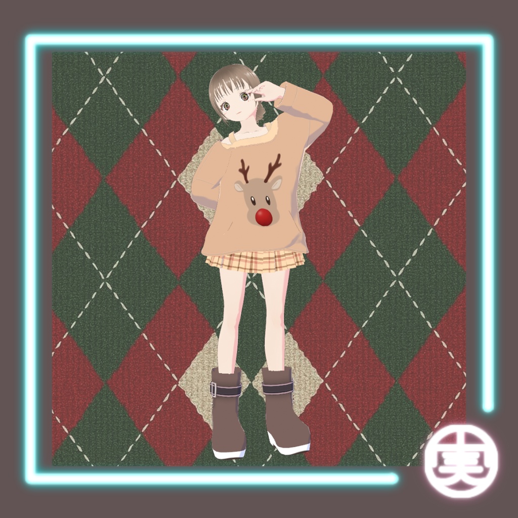 【MerryChristmas】【無料/FREE】カジュアルクリスマスセット【3点セット/vroid正式版】