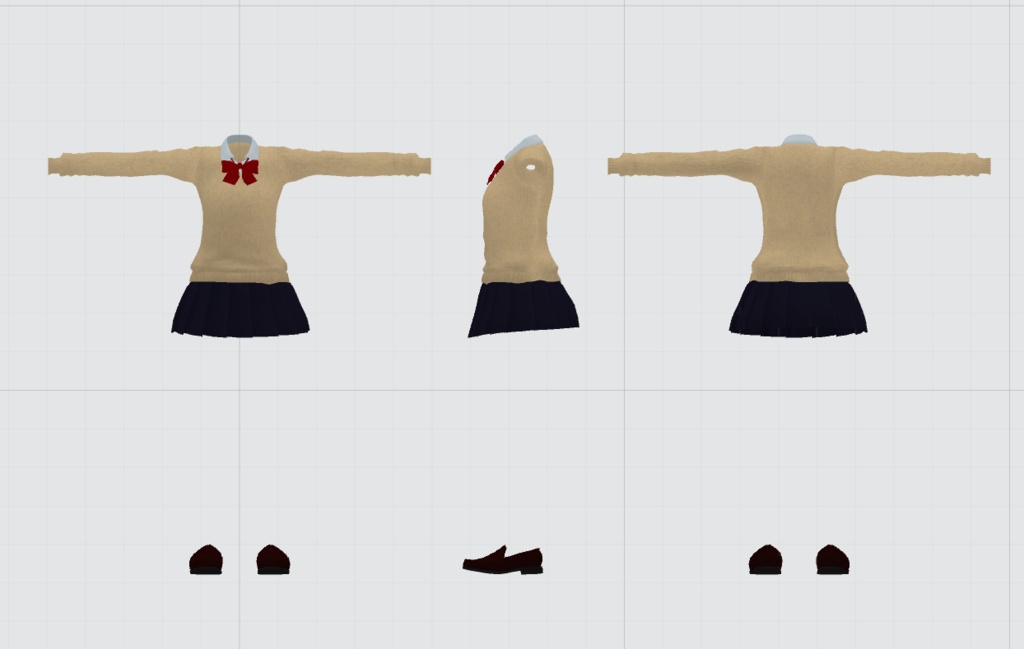 【キッシュ・ミーシェ調整済み】制服(夏)