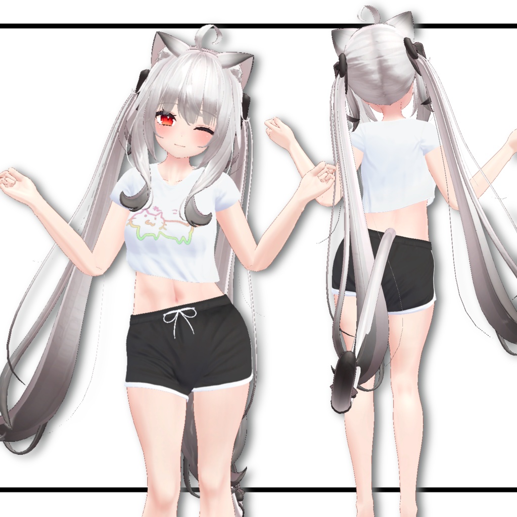 へそ出しドルフィンパンツ【あのん・桔梗・舞夜】