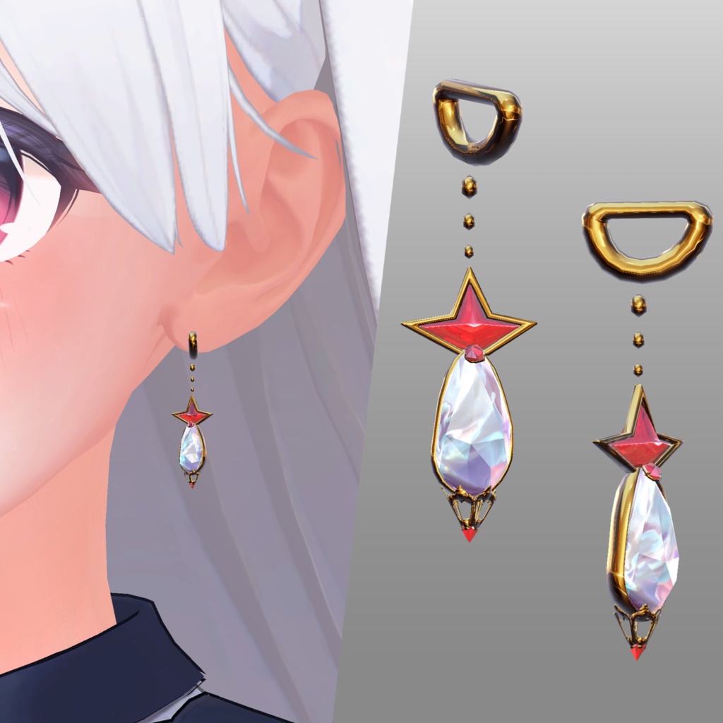 Star Crystal Earring