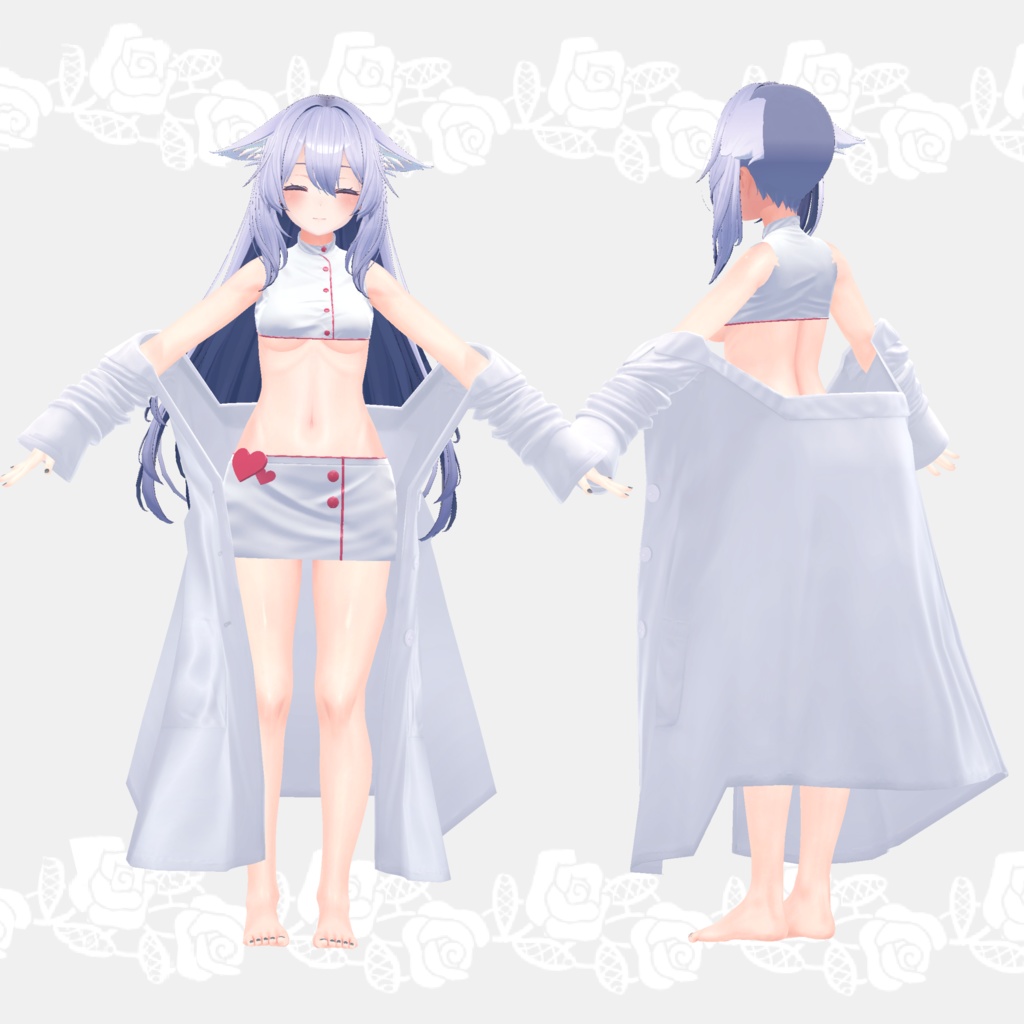 白衣とナース服とお砂糖【桔梗・舞夜・セレスティア対応衣装】