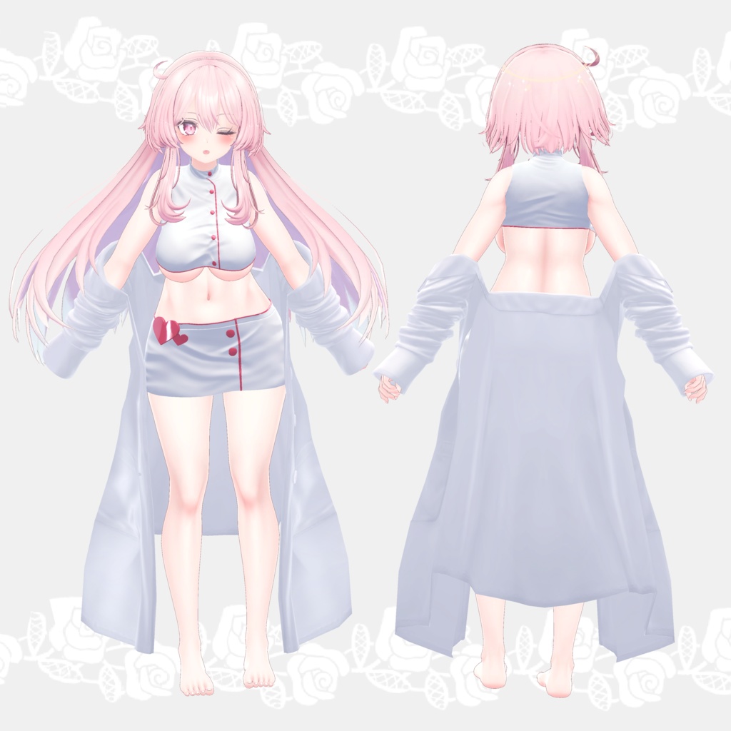 白衣とナース服とお砂糖【桔梗・舞夜・セレスティア対応衣装】