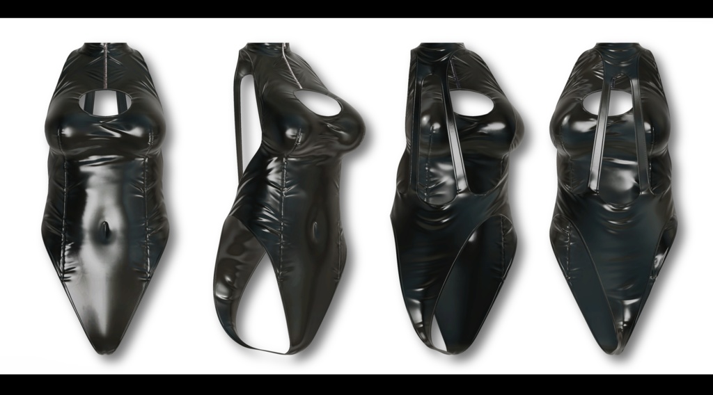 胸空きレオタード【セレスティア・桔梗用】