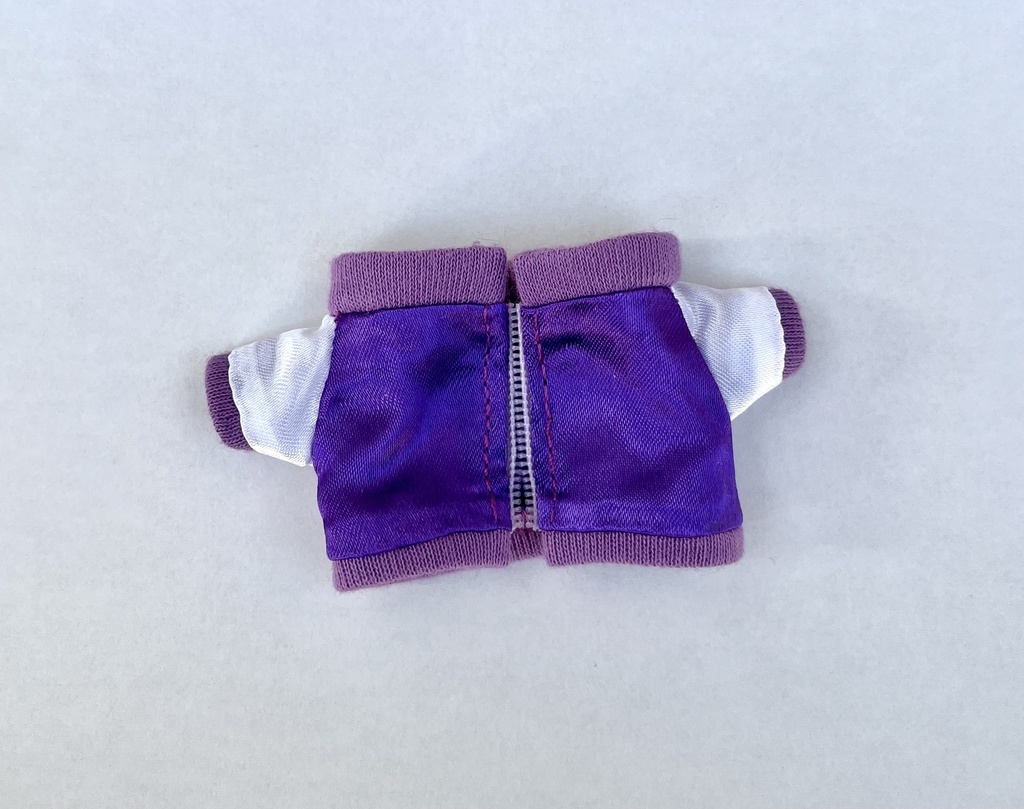 ちびぐるみ用スカジャン(11cmぬいサイズ)紫・緑