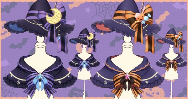 【Vtuber向け配信素材】🌙ハロウィン衣装2022🎃【VTS対応】