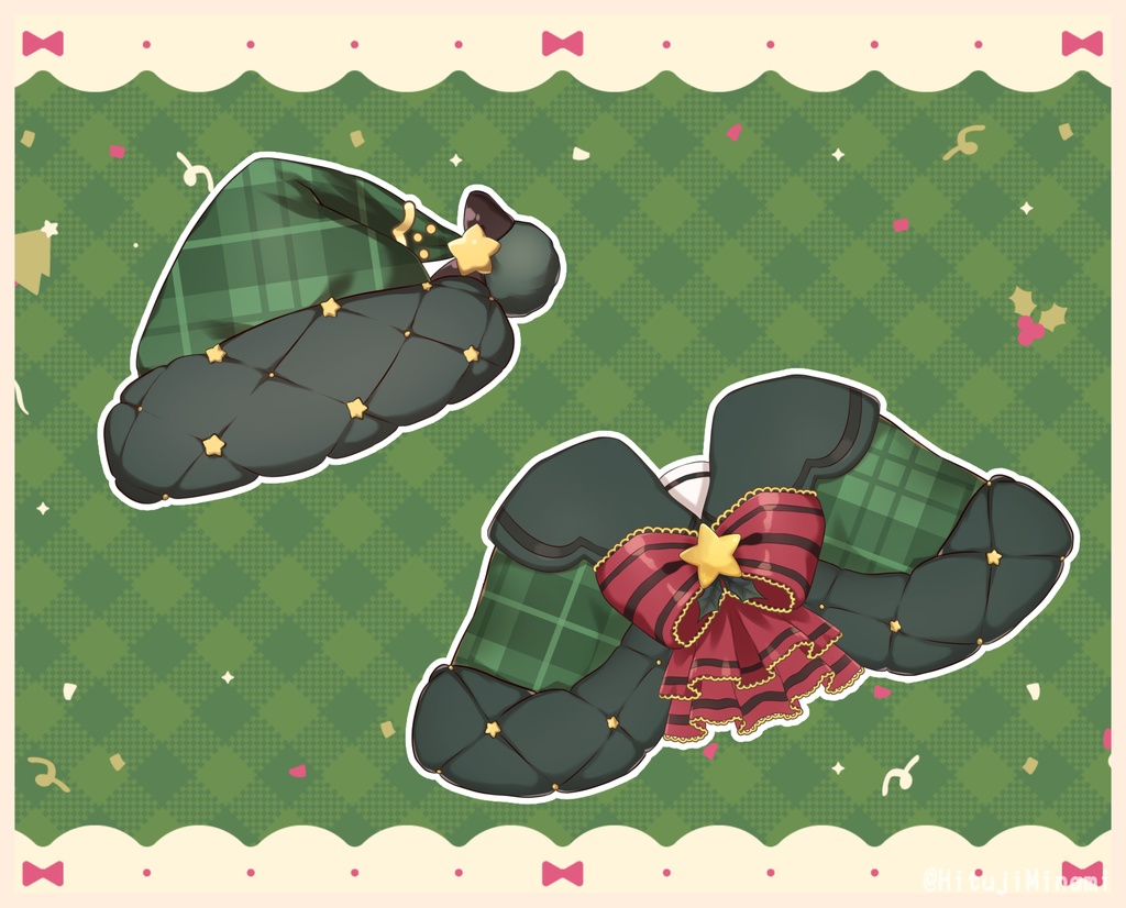 【クリスマス】サンタ衣装2023【VTS対応】【Vtuber向け配信素材】