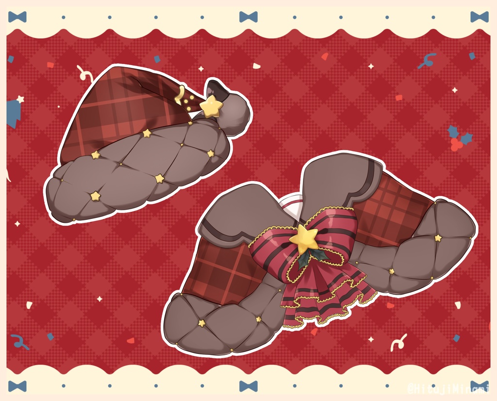 【クリスマス】サンタ衣装2023【VTS対応】【Vtuber向け配信素材】