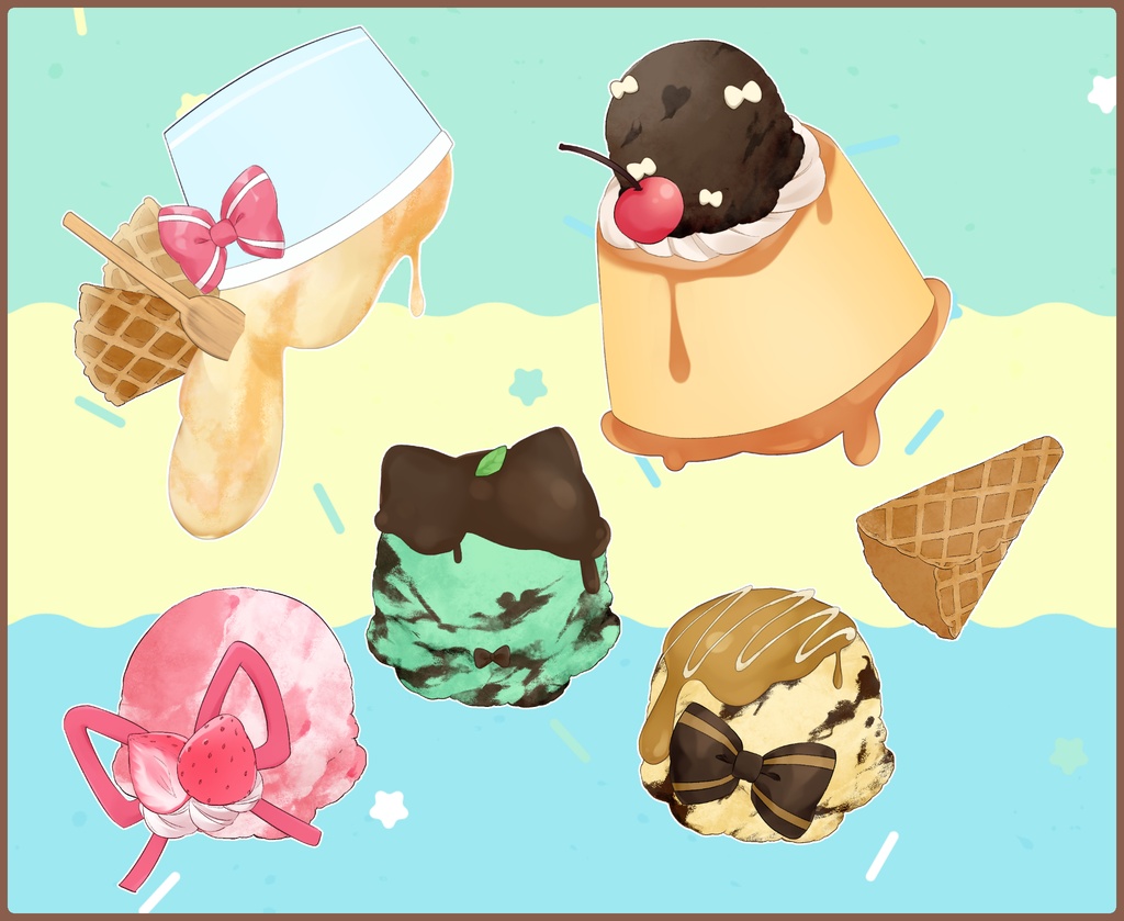 【アイス】つめるアイス2025【VTS対応】【Vtuber向け配信素材】