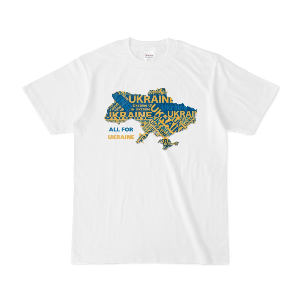 ALL FOR UKRAINE	Standard Colored Tshirt White