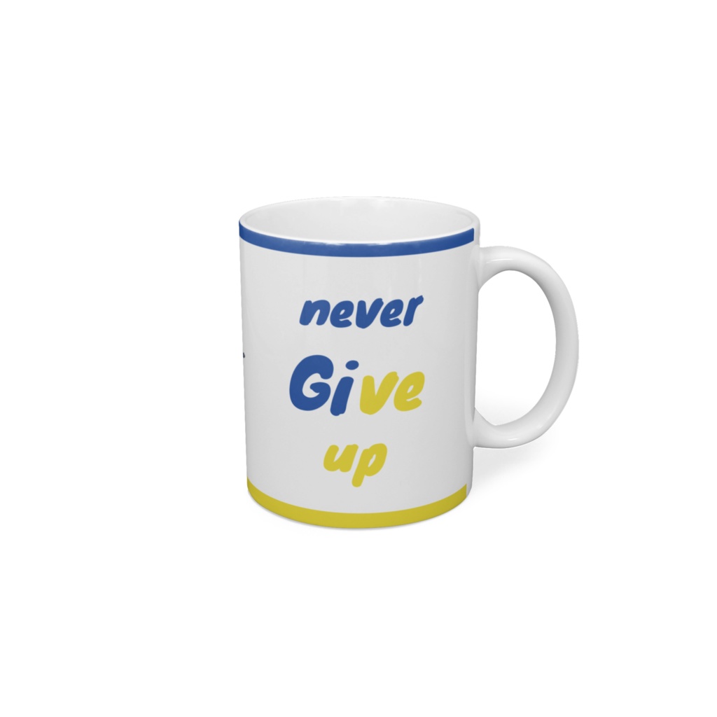 never give up	Mug
