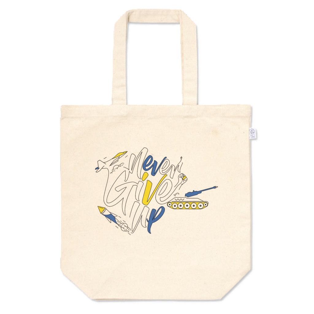 never give up	Tote Bag M