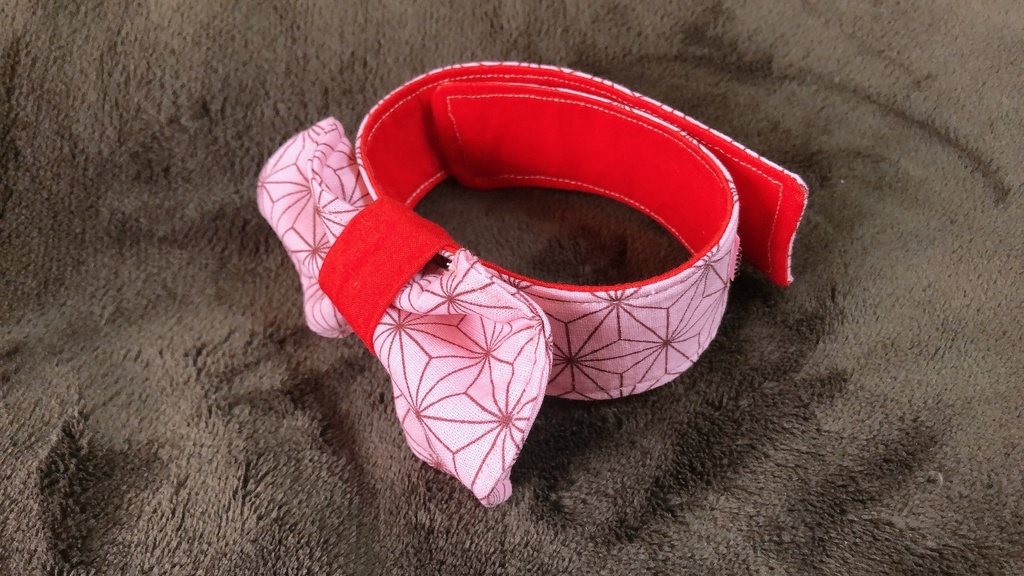 ハンドメイド鬼滅の刃風 犬猫首輪