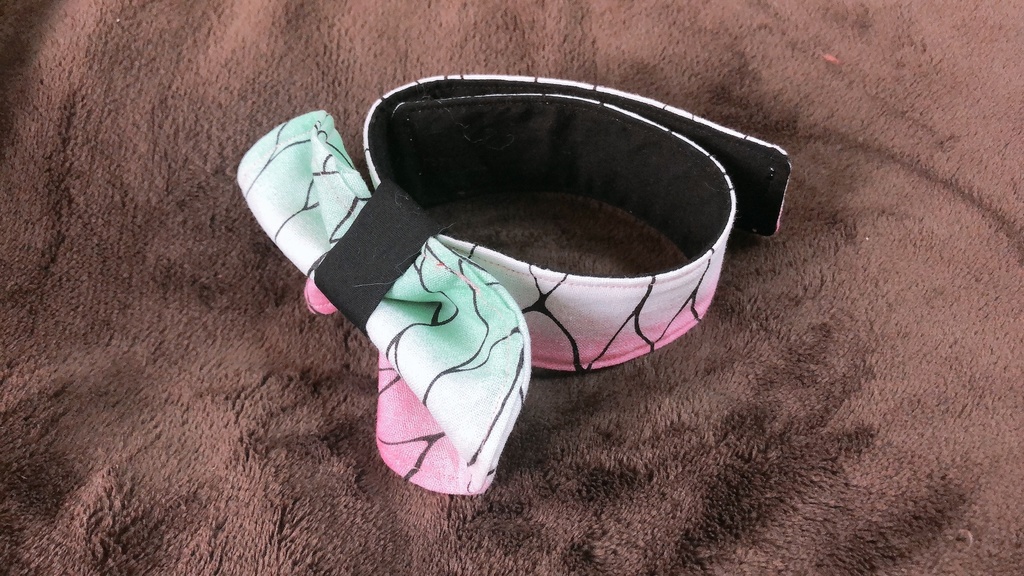 ハンドメイド鬼滅の刃風 犬猫首輪