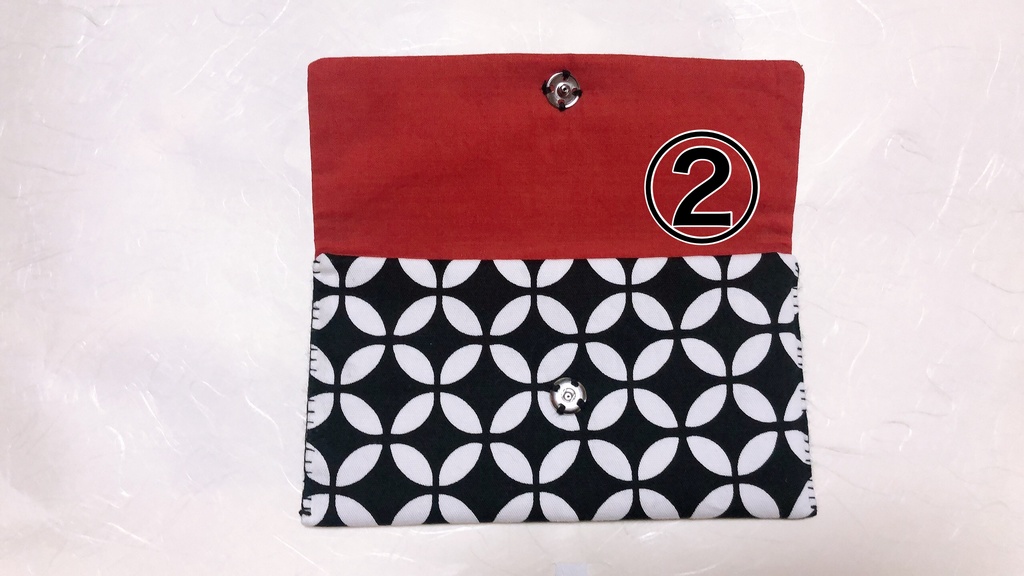 ハンドメイド布製和柄お札入れandポーチ