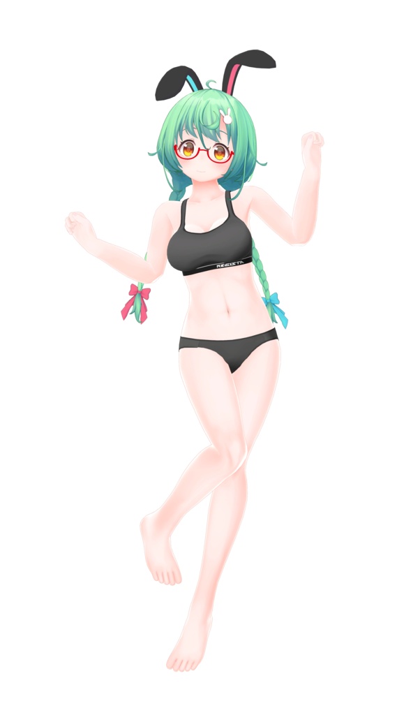 オリジナル3Dモデル「うさみみどり」