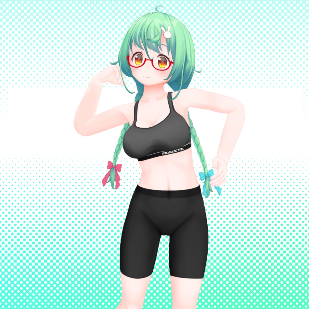 オリジナル3Dモデル「うさみみどり」