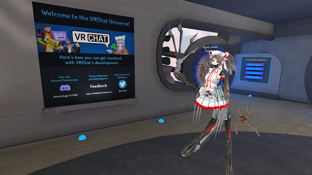 シーエ半肉型ナースコス VRC向けフルトラ対応アバター ver03