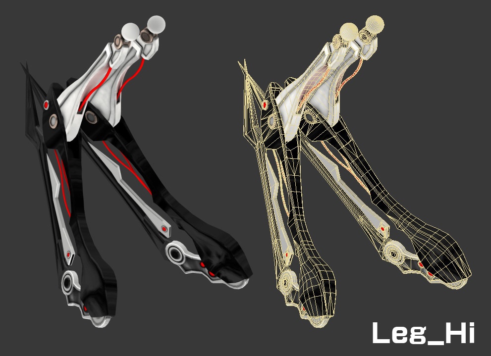 【シーエアバター向け】ハイポリ機械パーツ