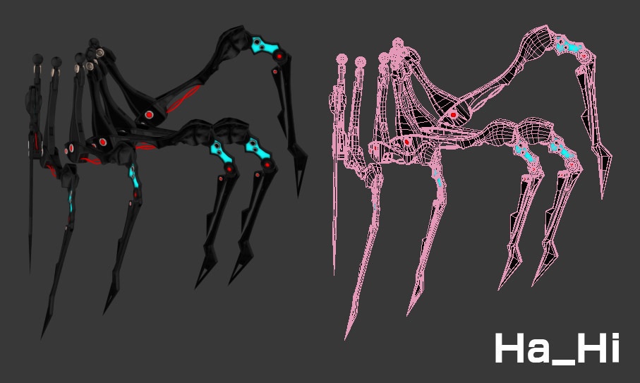 【シーエアバター向け】ハイポリ機械パーツ