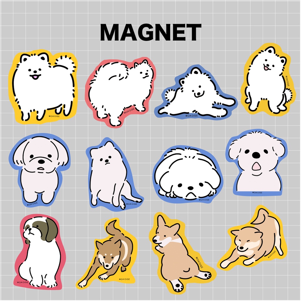 わんこのマグネット