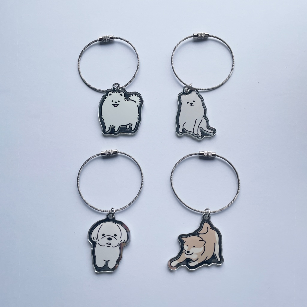 ミラーアクリルキーホルダー