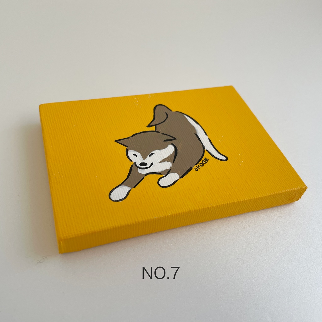 ミニ原画「しばいぬのびー」