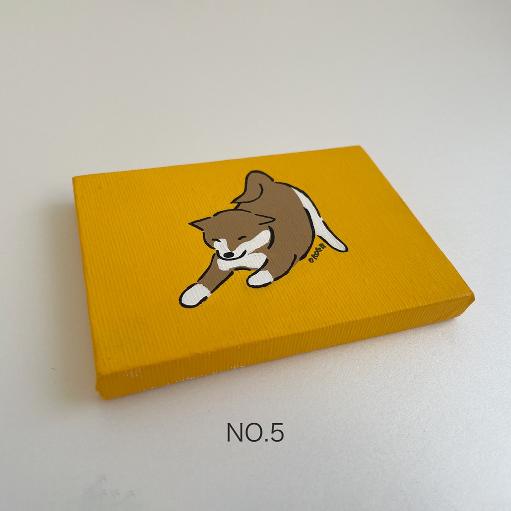 ミニ原画「しばいぬのびー」