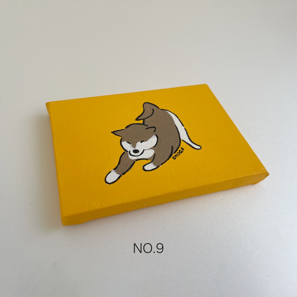 ミニ原画「しばいぬのびー」