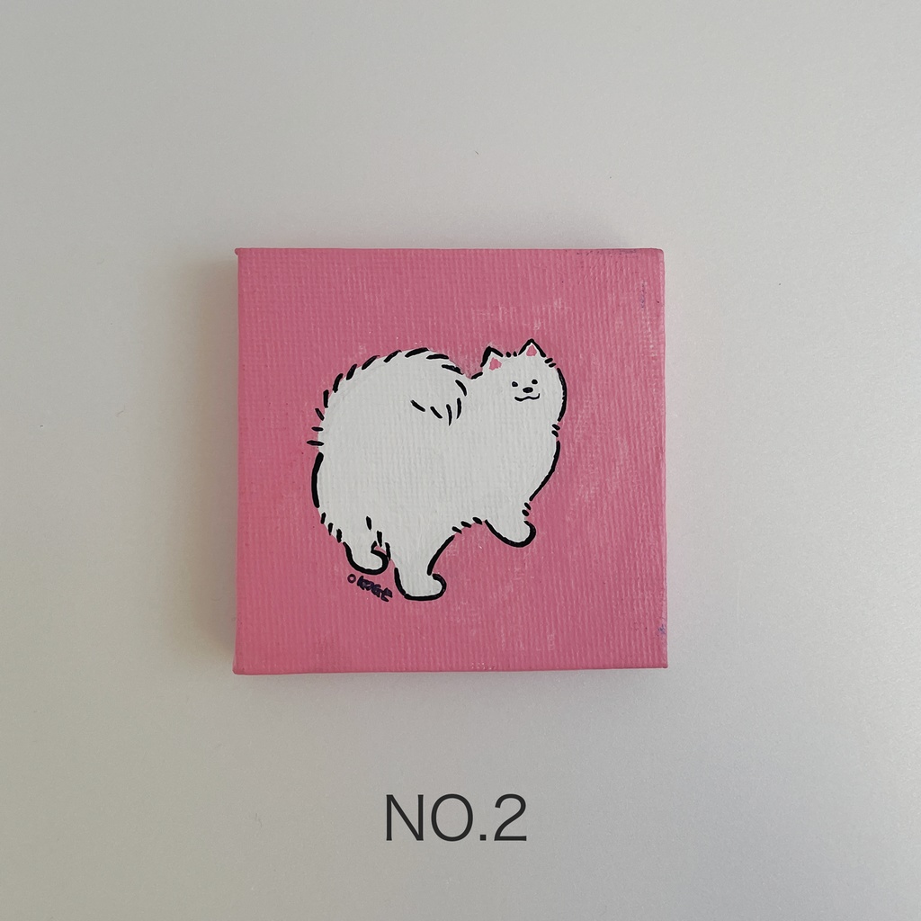 ミニ原画「もふもふおしり」