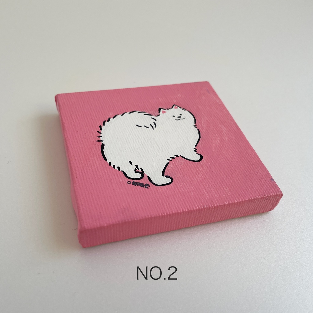 ミニ原画「もふもふおしり」